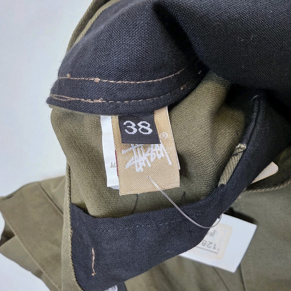 Stüssy x Stu.EC Olive Chino Pants Men’s 38x36 Made in USA MSRP $128 - Picture 5 of 11